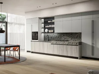 Cucina lineare moderna Cloe 02