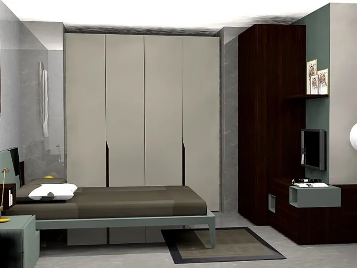 armadio e letto 