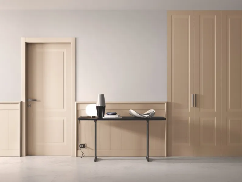 Boiserie a Doghe laccata Crema di Garofoli