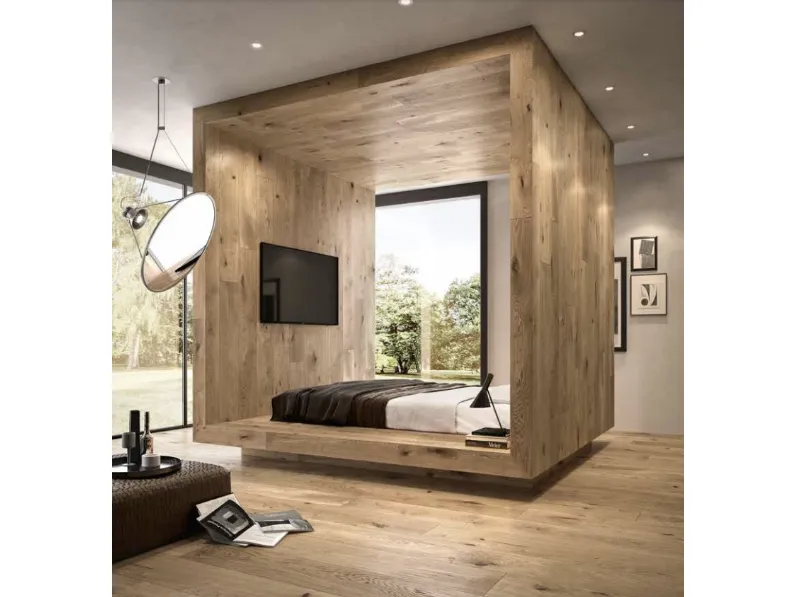 Boiserie Parquet Vintage in Rovere caldo di Garofoli