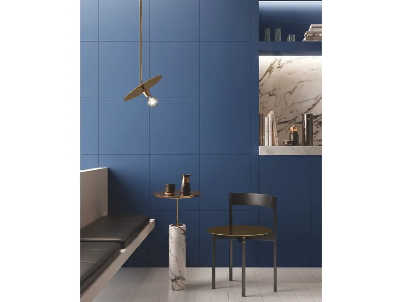 Boiserie Quadrata in laccato Blu opaco di Garofoli