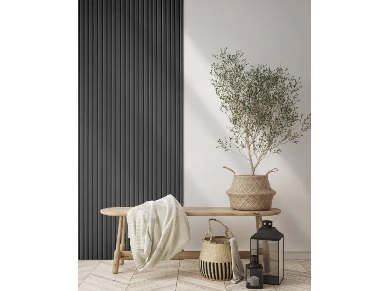 Boiserie Infinity Olmo Antracite di Lamelio