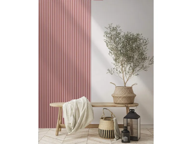 Boiserie Infinity Onda Rosa di Lamelio