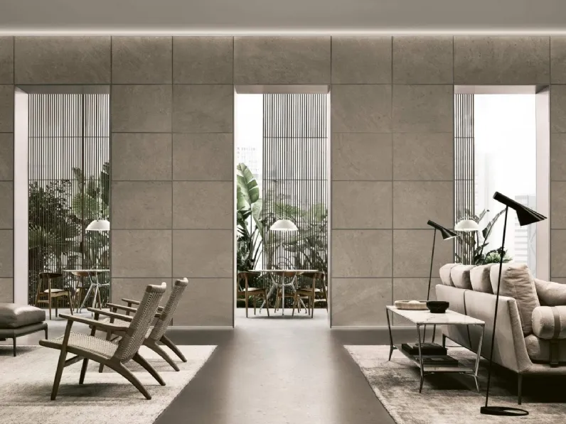 Boiserie Modulor Gres e Similpelle di Rimadesio