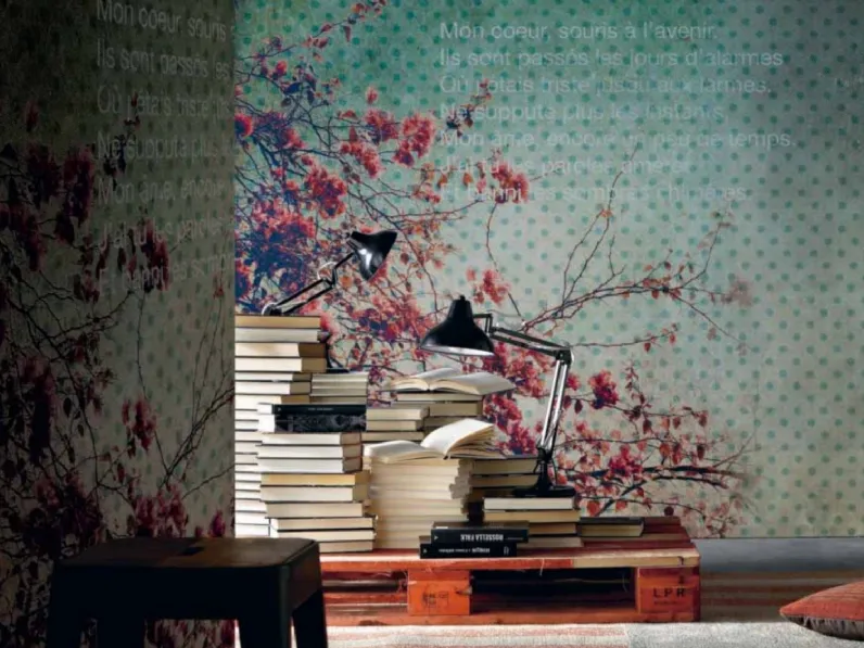 Carta da parati raffigurante fiori rosa Style di Adriani e Rossi