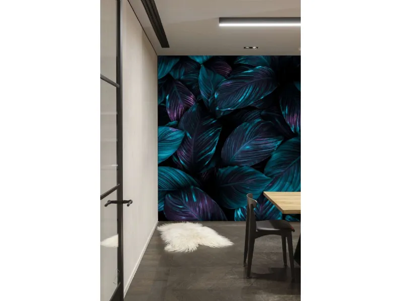 Carta da parati con foglie Berge di Migliorino