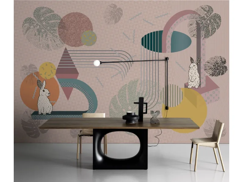 Carta da parati Bianconiglio di Migliorino