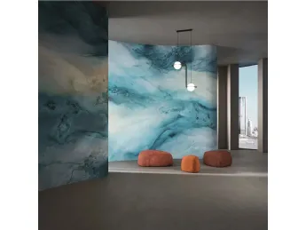 La carta da parati Blue Bay di Tecnografica è una scelta elegante e raffinata per ogni ambiente.