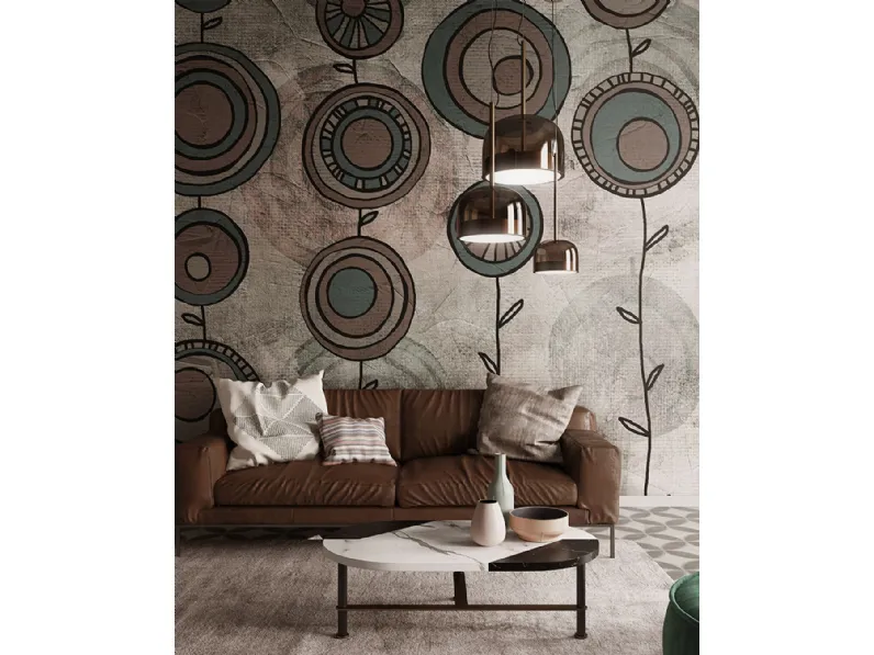 Carta da parati floreale Bon Bon di Inkiostro Bianco