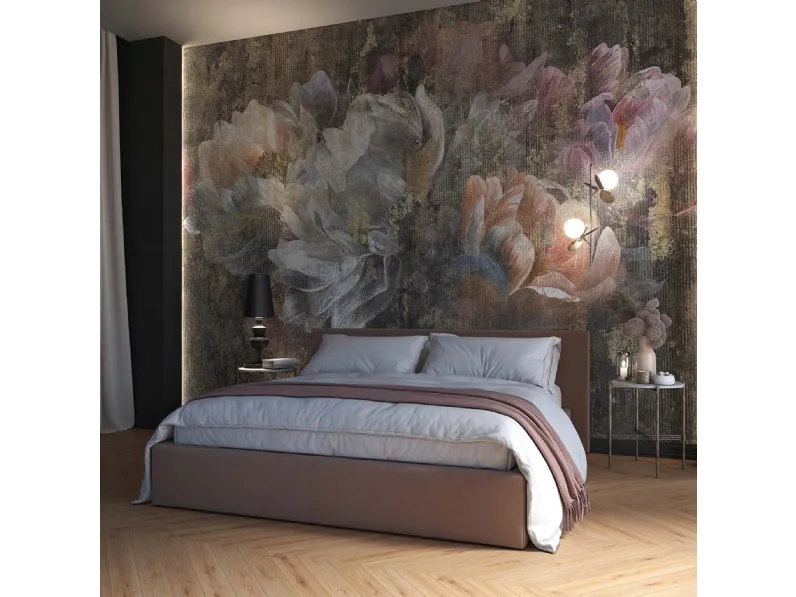 Carta da parati floreale Carillon di Tecnografica