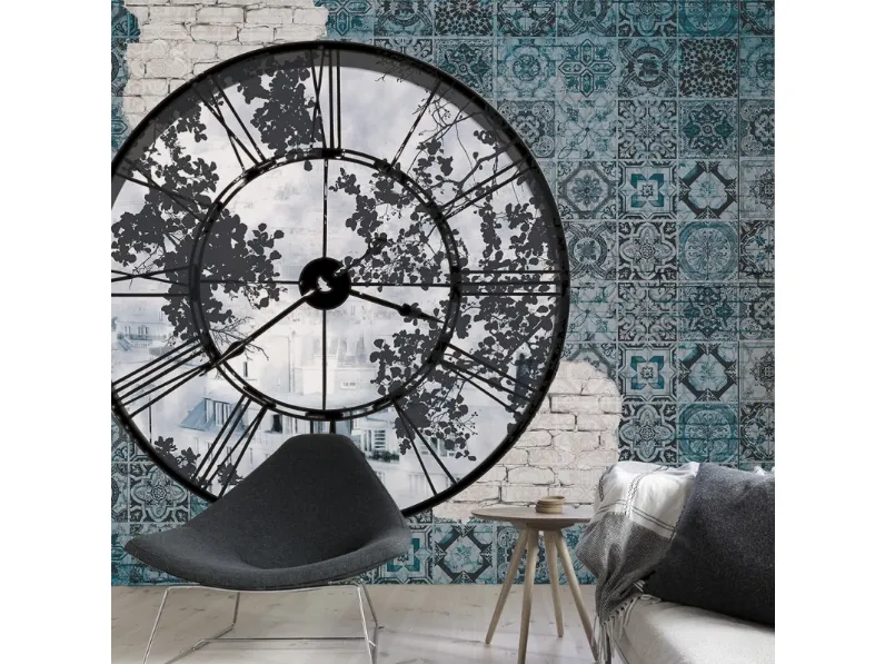 Carta da parati raffigurante un orologio Clock di Adriani e Rossi