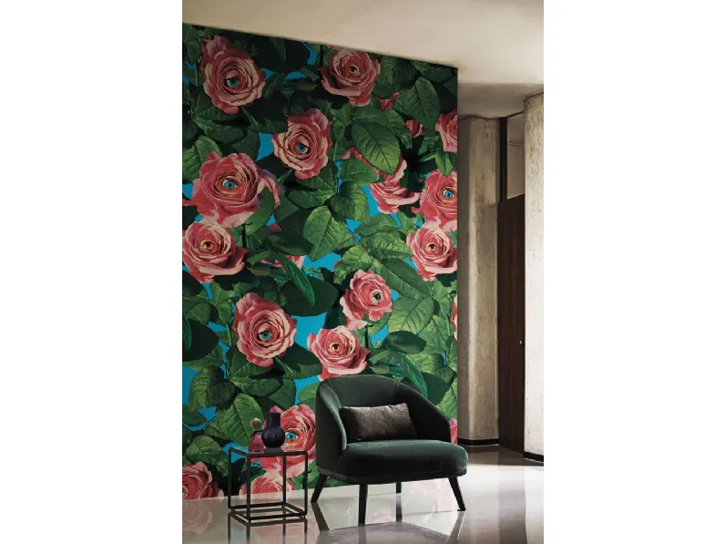 Carta da parati Eyes & Roses di London Art