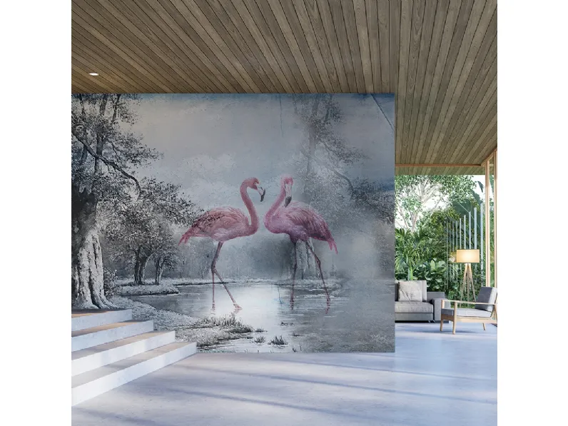 Carta da parati Flamingo 3 di Adriani e Rossi