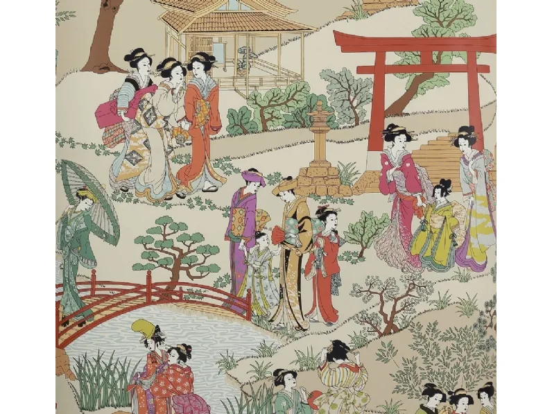 Carta da parati Geishas Manuel Canovas