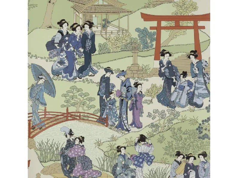 Carta da parati Geishas Manuel Canovas