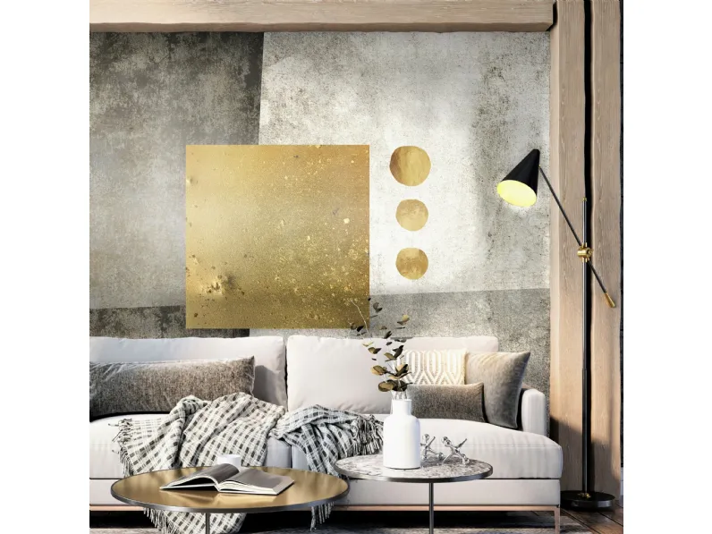 Carta da parati Geometric Gold di Pintdecor