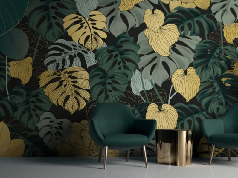 Carta da parati Gold & Silver FAB-01 Gold di Momenti Casa