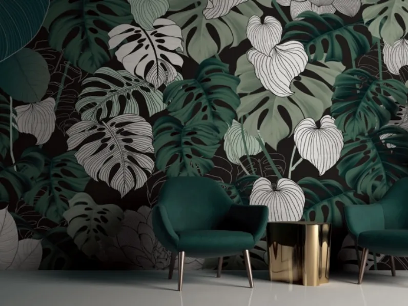 Carta da parati Gold & Silver FAB-01 Silver di Momenti Casa