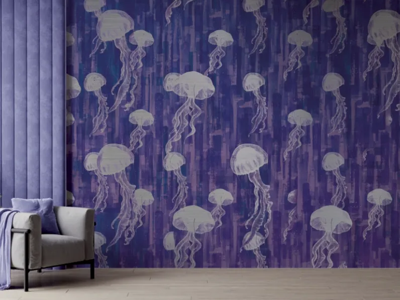 Carta da parati Gold & Silver MOR-15 Silver di Momenti Casa