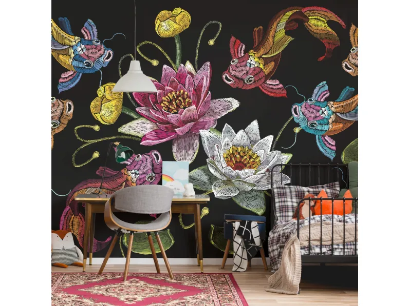 Carta da parati Japanese Pond di Pintdecor