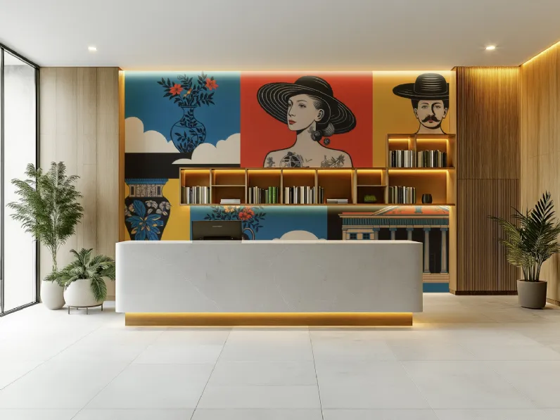 Carta da parati Lumièrè Bohème di Spaghetti Wall