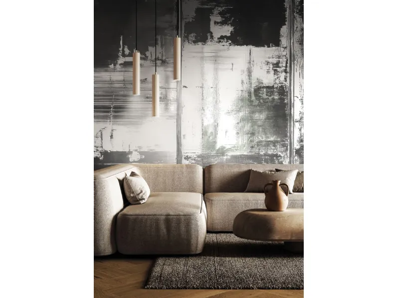Carta da parati Metal Haze di London Art