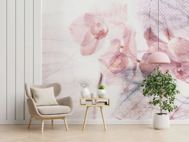 Carta da parati floreale Soave di Migliorino