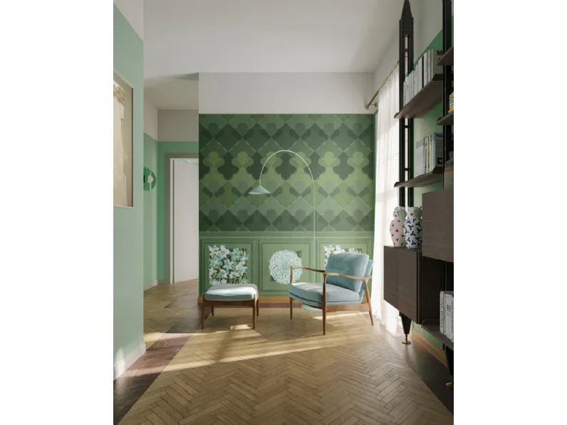 Carta da parati Vanità Bloom Zigano di Inkiostro Bianco