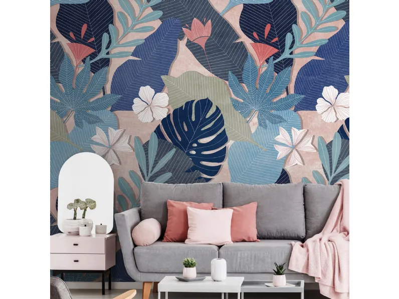 Carta da parati floreale Wilson di Tecnografica