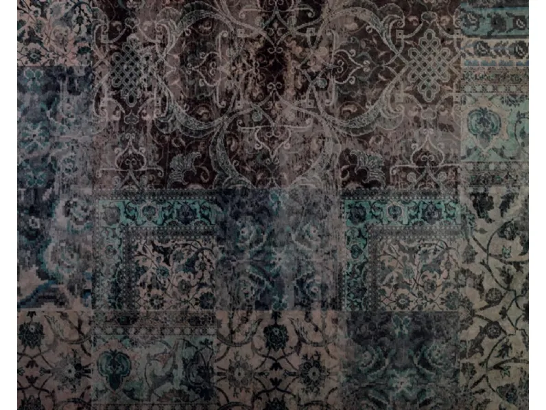 Carta da parati dallo stile vintage con fondo scuro WPT903 di Murobianco