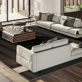 Tappeto Adrian di Frigerio, un connubio di artigianato e design contemporaneo.