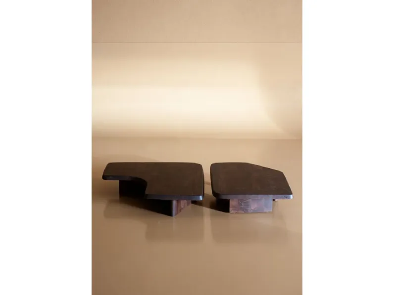 Tavolino Aegates in massello di Radica di Baxter