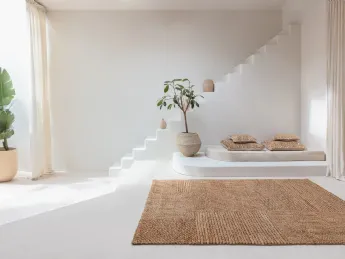 Il Tappeto Aerial di Ligne Pure unisce design contemporaneo e comfort eccezionale.