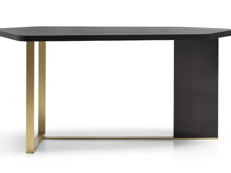 Scrittoio Aimo in legno e ottone di Daytona Home