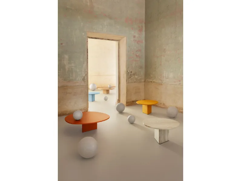 Tavolino Albio in laccato o marmo di Miniforms