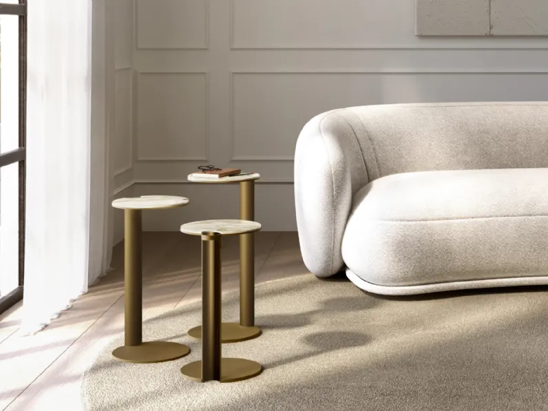 Tavolino Aldo con top in ceramica di Eforma