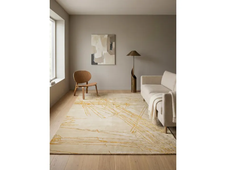 Tappeto Alfombra Nepal Beige Gold di Kuatro