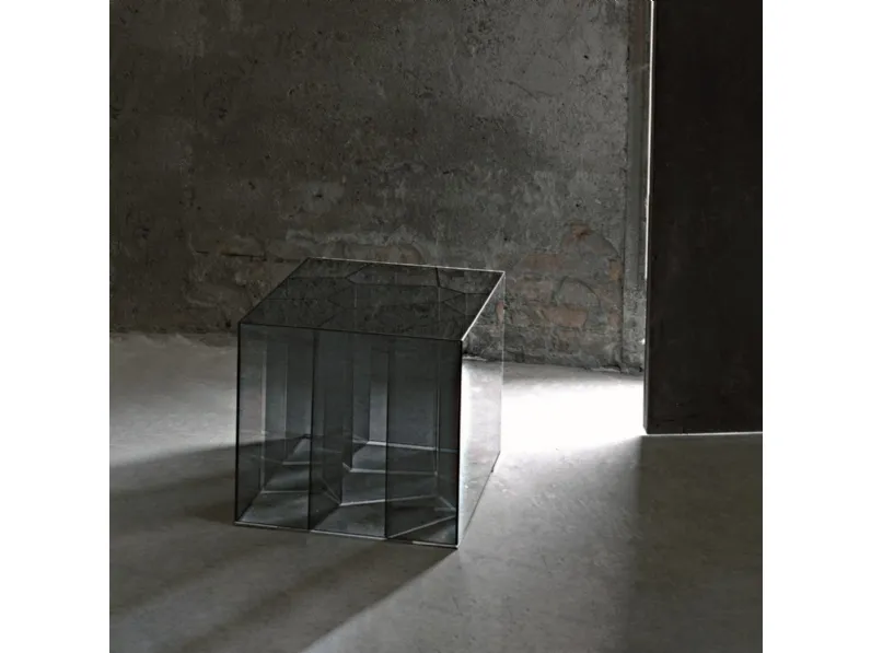 Tavolino Alice in cristallo fumé di Glas Italia