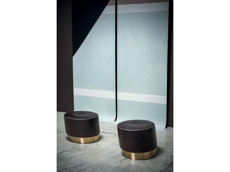 Pouf Anais in pelle di Baxter