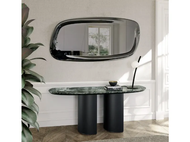 Specchio Astrum con cornice in vetro di Eforma