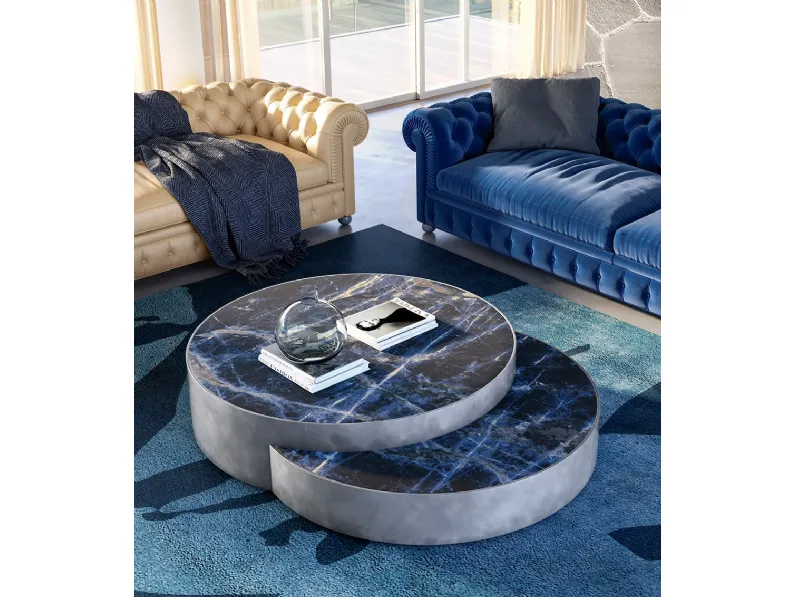 Tavolino con top in marmo Atelier 6016 di Andrea Fanfani