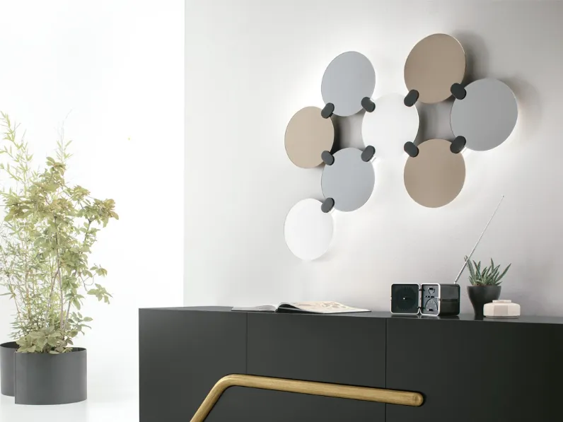 Specchio Atomo composto da 8 specchi con raccordo in metallo di Target Point