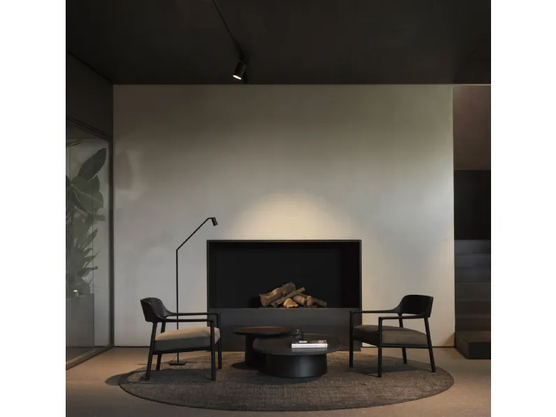 Tappeto tinta unita in seta vegetale e lana Aura di Molteni & C