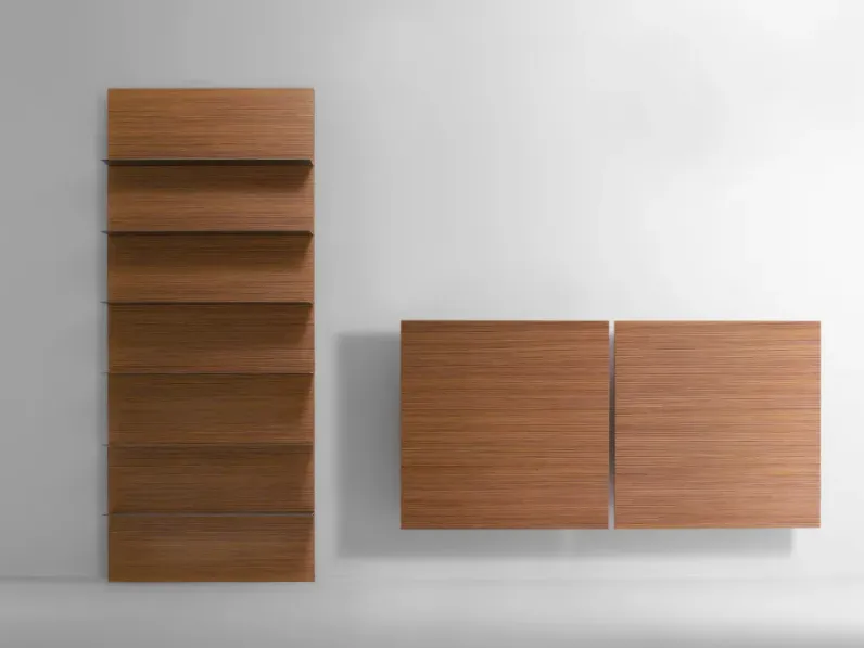 Contenitore pensile BD17 in tek di Laura Meroni