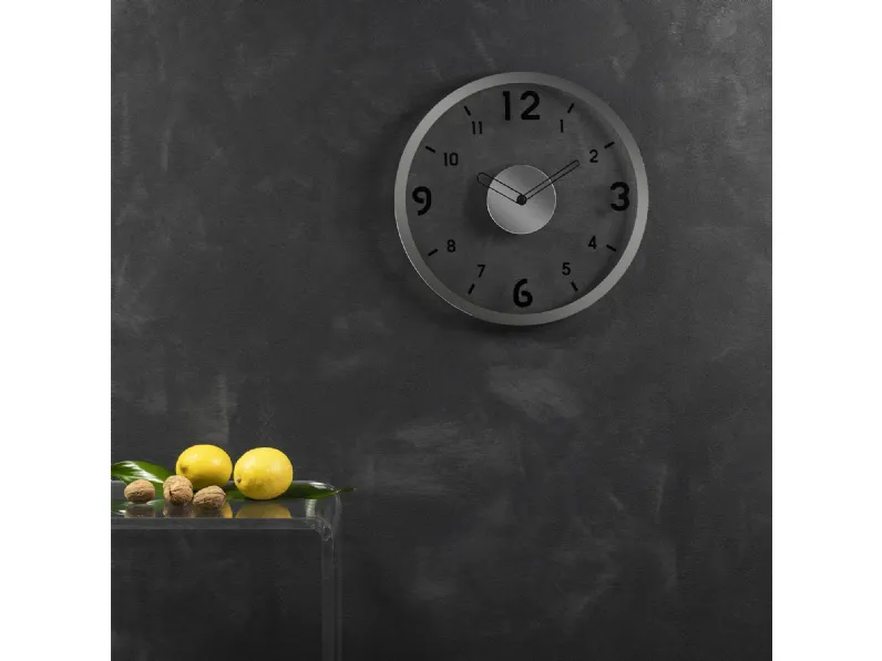 Orologio in cristallo acrilico trasparente e metallo Basic di Vesta