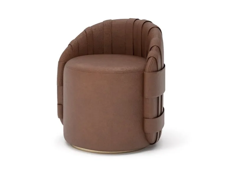 Pouf Ben in pelle di Daytona Home