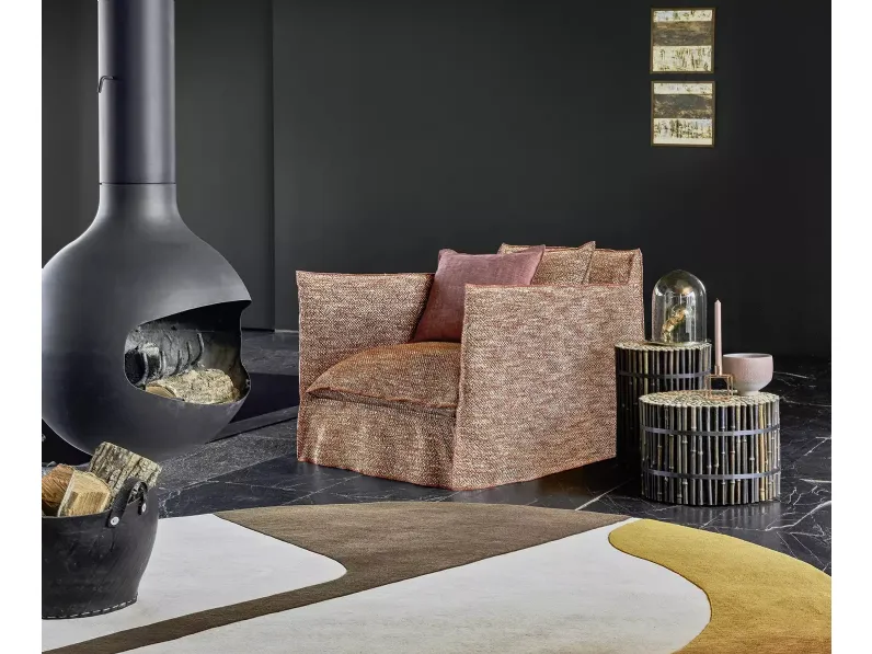 Tavolino Black 19 e 21 in black bamboo di Gervasoni