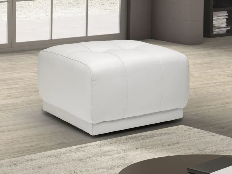 Pouf Boccioni in pelle di Afosofà