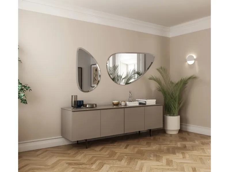 Specchio Boston sagomato e bisellato di Easyline