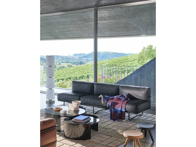 Tavolino rotondo in vetro Bowy Table di Cassina